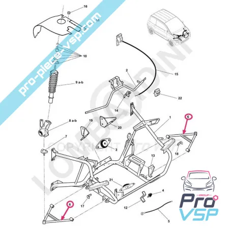 Triangolo per microcar mc1 e mc2