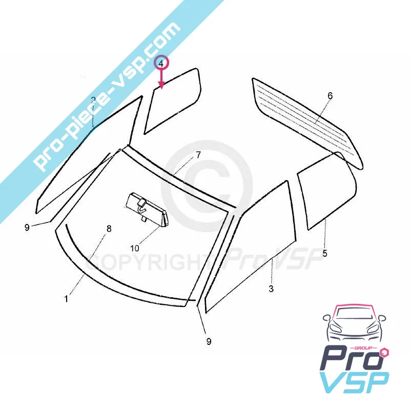Rechts-Custodglas für Tasso bingo