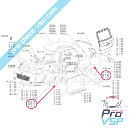 Wing bead for chatenet ch26 ch28 ch30 ch32 sporteevo