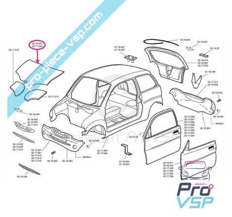 Capot adaptable en plastique ABS pour Chatenet Media Barooder Speedino