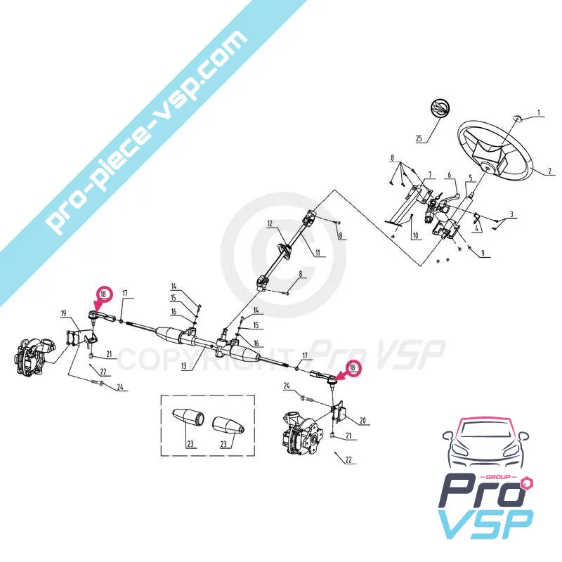 Palla sterzo adattabile Bellier Jade