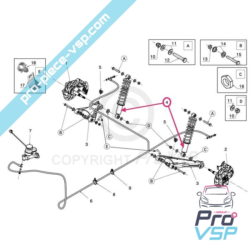 Rear shock absorber