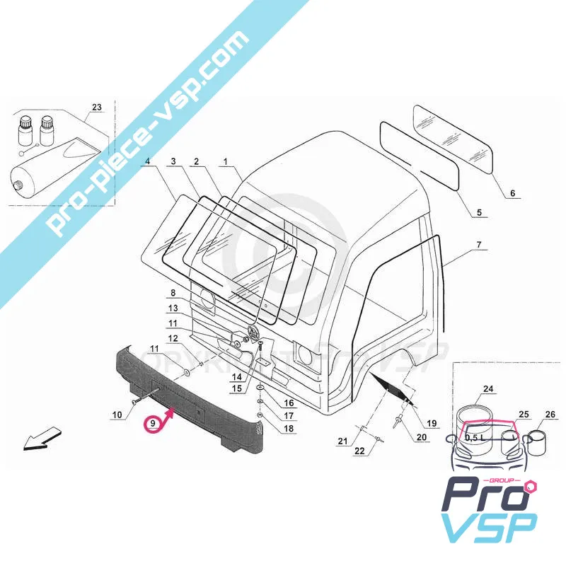 Front-Stoßfängeranpassungsfaser für LKW le bellier