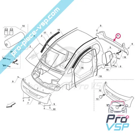 Rear bumper bellier divane 2, opale 1