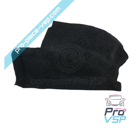 Rear wheel pass carpet left