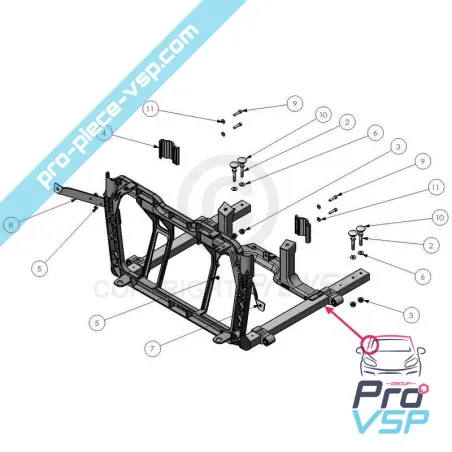 Suport de motor pentru ligier xtoo 1 2 max