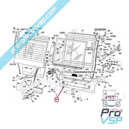 Rear bumper casalini sulkydea ydea