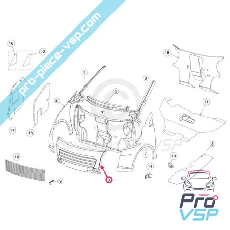 Pare choc avant jdm aloes II ( ABS )
