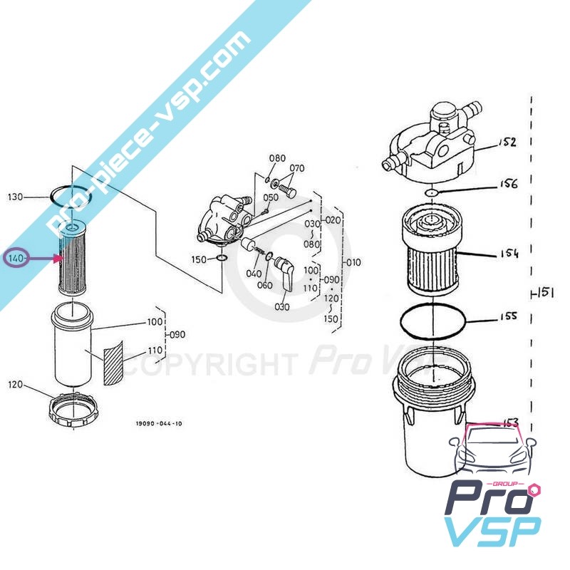 Gasoil filter