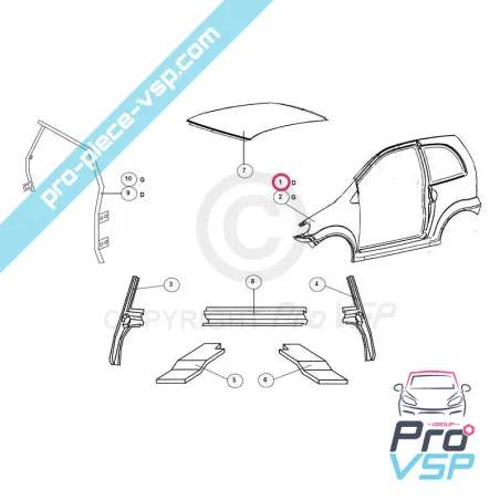 Fibră adaptabilă din față dreapta Jdm Albizia