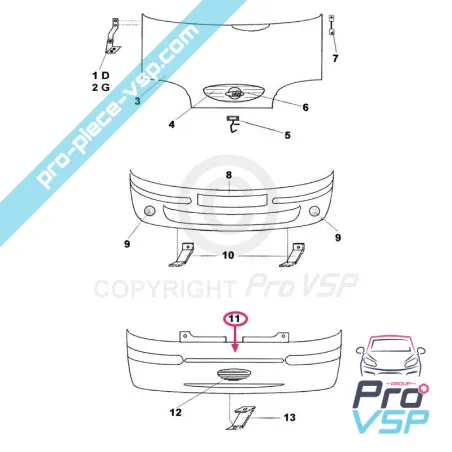 Bara de protecție spate pentru JDM titane 3