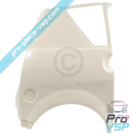 Right rear wing adaptable fiber for Aixam A721