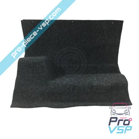 Right rear wheel pass carpet