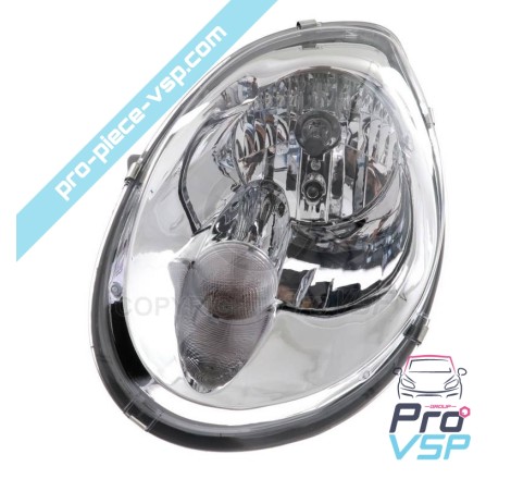 Left headlight (chrome bottom)