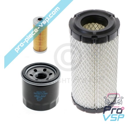 Kit 3 filtres pour moteur Yanmar bicylindre
