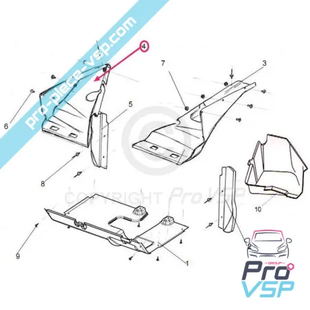 Höger Fram Wing Play Italcar T3