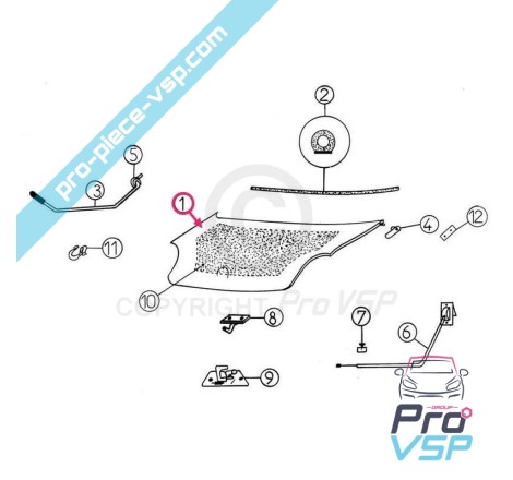 Capot adaptable en fibre pour aixam 400evo 400.4