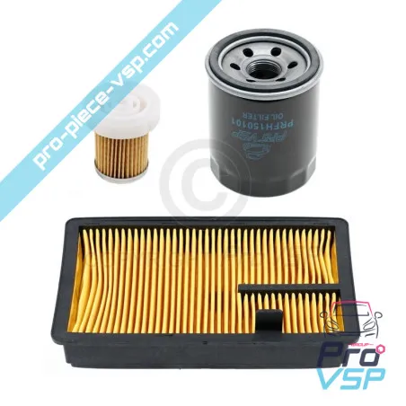 Kit 3 filtres pour aixam moteur kubota bicylindre