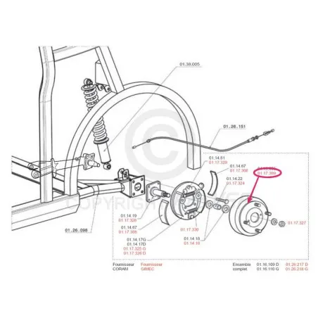 Jarrupumpu chatenet ch26 ch28 ch30 ch32 pick-up sporteevo (160 mm halkaisijaltaan)
