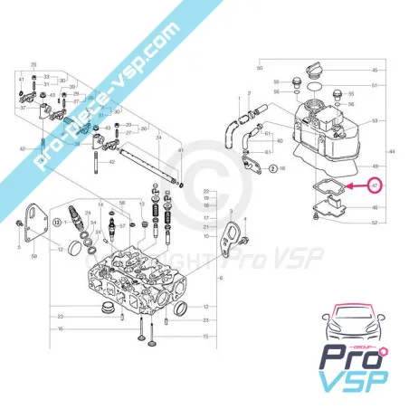 Selo de placa de retenção para microcar JDM chatenet bellier motorizado yanmar