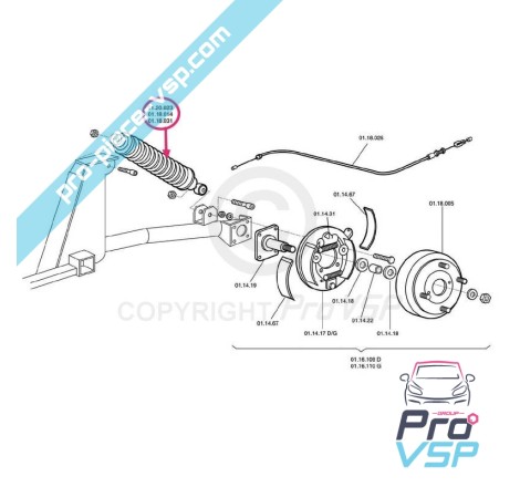 Rear shock absorber