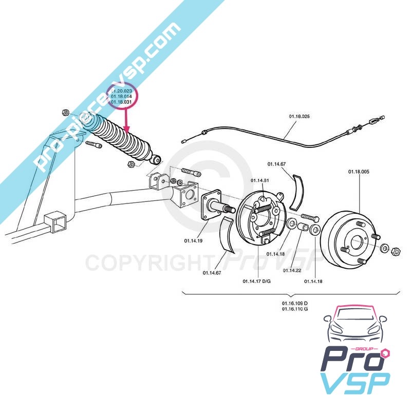 Rear shock absorber