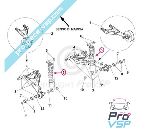 Rear shock absorber