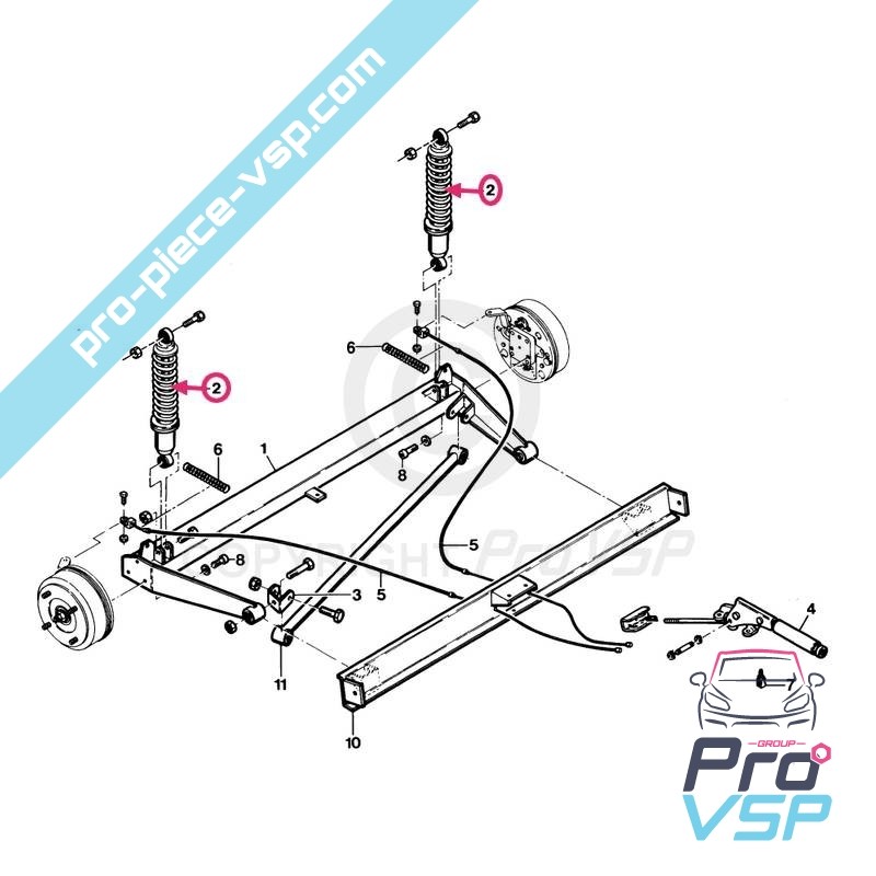 Rear shock absorber