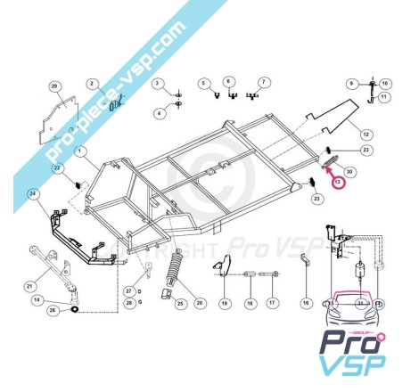 Rear shock absorber