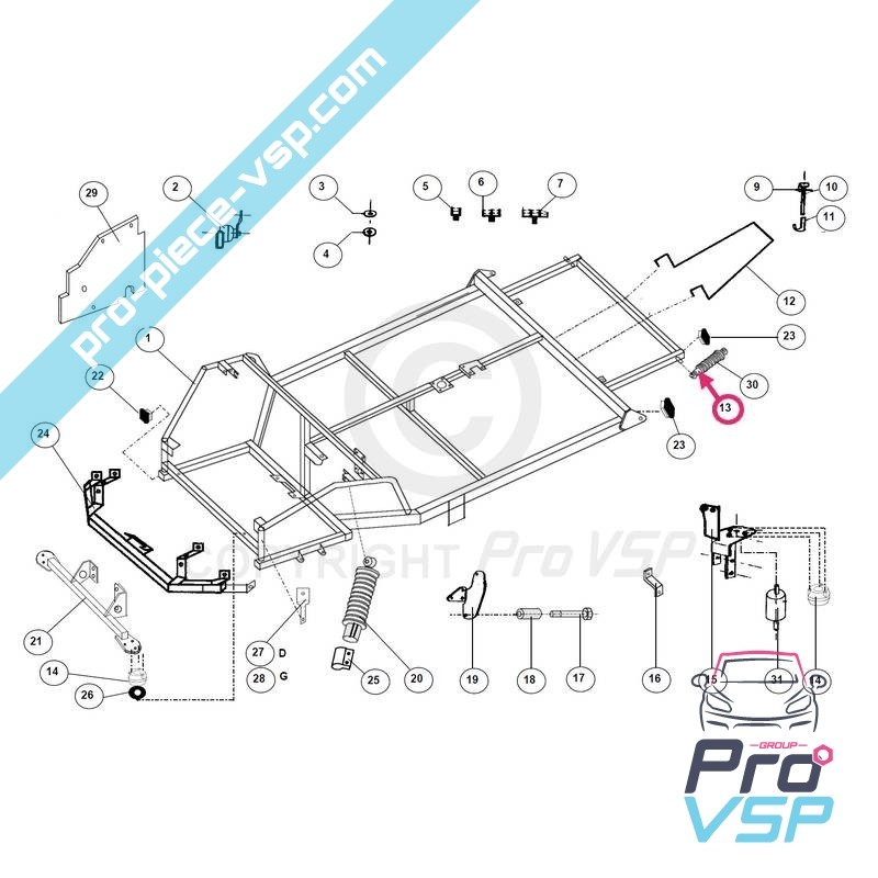 Rear shock absorber