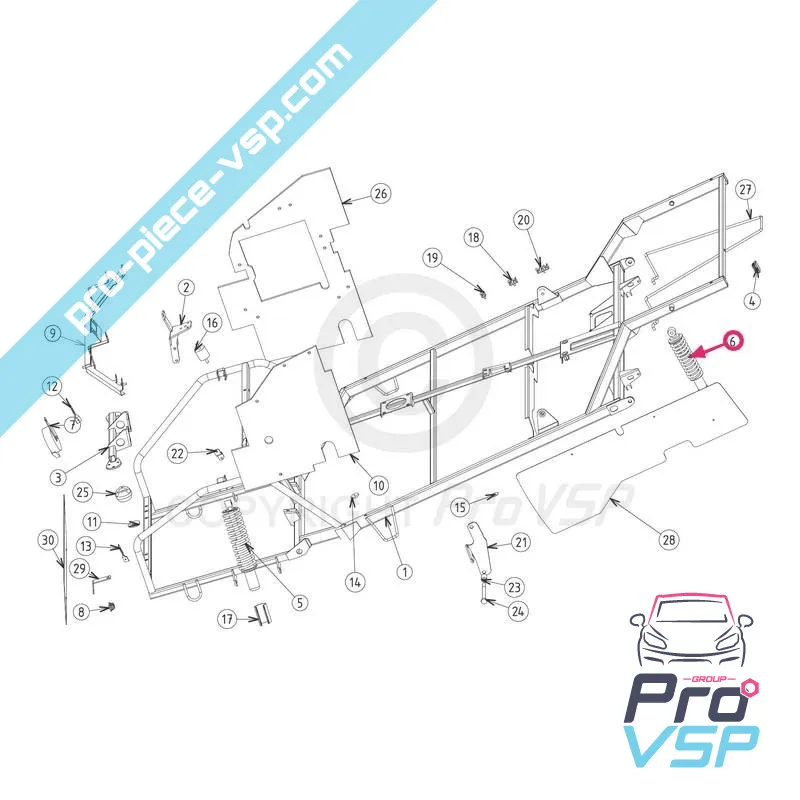 Ammortizzatore posteriore JDM Simpa Abaca e Mountain Abaca