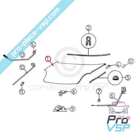 Capot adaptable en fibre pour Aixam 300 400