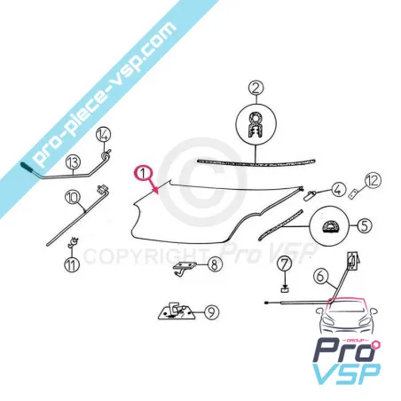 Capota de fibre adaptabile pentru Aixam 500sl