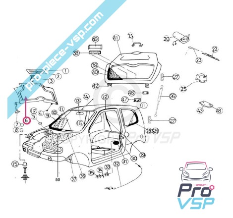 Capa de fibra adaptável para Jdm Titane 1 e 2
