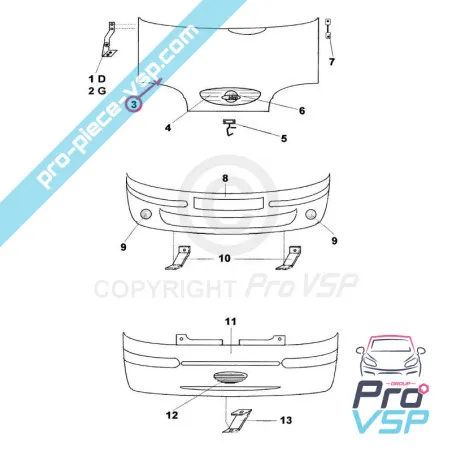 Capot jdm simpa titane 3