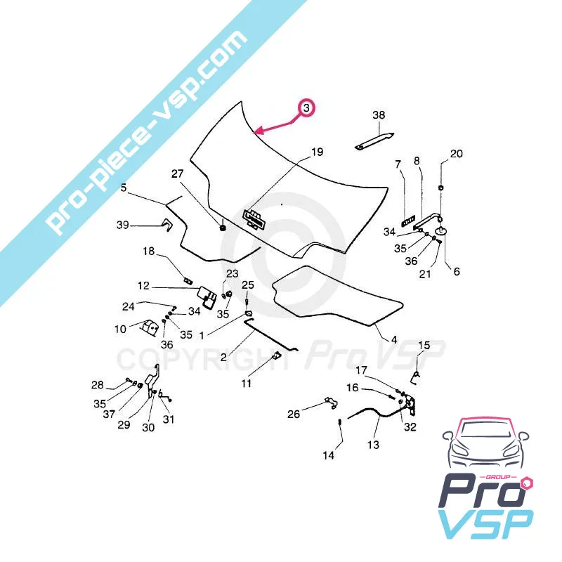 Anpassungsfähige Faserhaube für Ligier 162