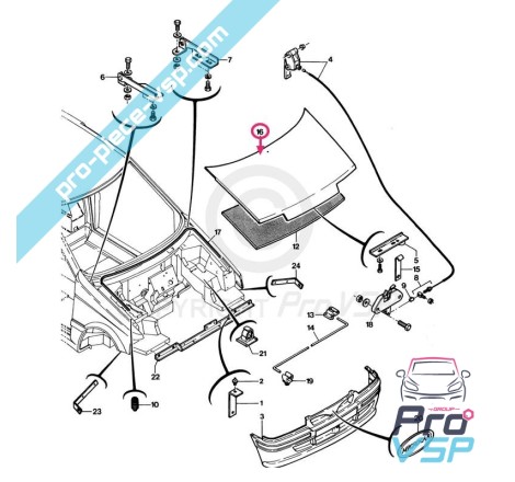 Capa de fibra adaptável para Microcar Lyra
