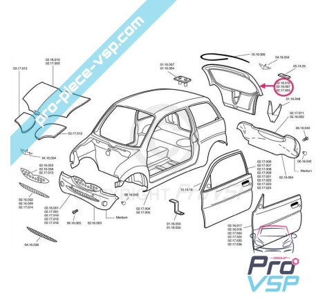Hatchback panel