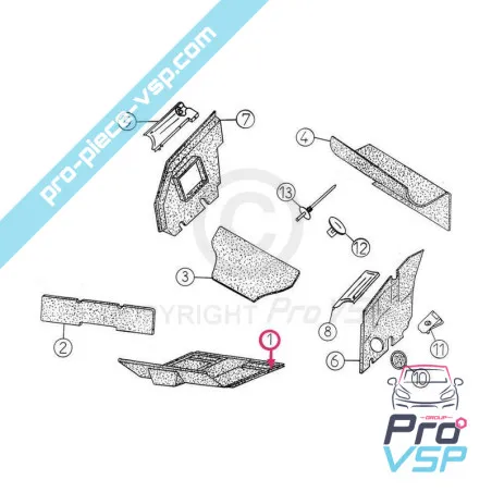 Protective protection adaptable for Aixam 300 , 400sl , 500sl , 500.4 , 500.5