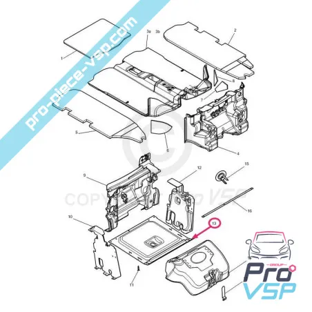 Protezione del motore microcar mgo 1, mgo 2, m8