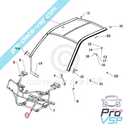 Suport pentru motor pentru Italcar T2 și T3