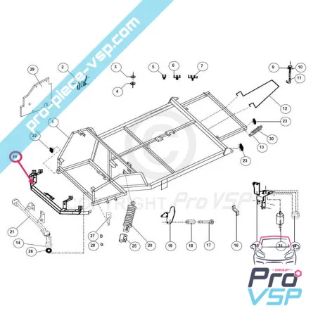 Front-Stoßfängerhalter für Jdm albizia