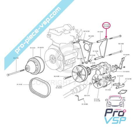 Engine link support / box
