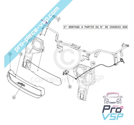 Suporte para o pára-choques dianteiro para JDM xheos