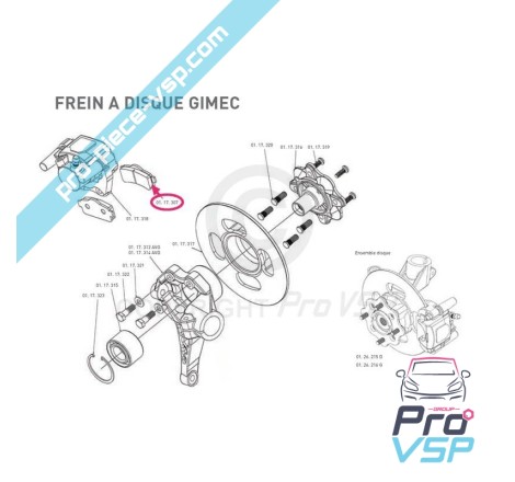 Pastilhas de freio dianteiras para ligier chatenet jdm