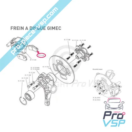 Plaquettes de frein avant pour ligier chatenet jdm