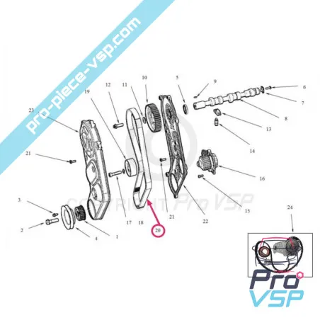 Adaptable Timing Belt for Lombardini Engine dci