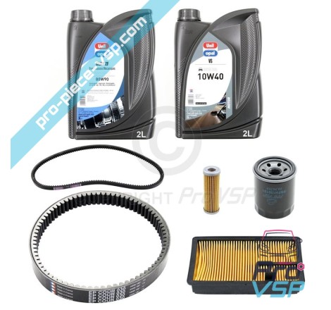 KIT Wartung mit Gürtel für Aixam 400i 500ut 500sl 500i 500sl 600i A550