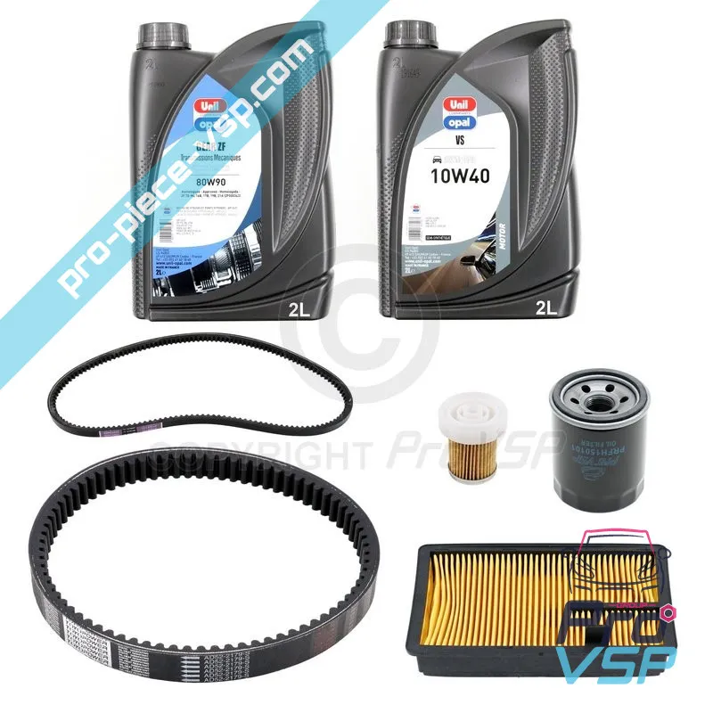 Manutenção de kit com cinto para Aixam
