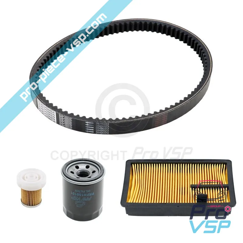 Manutenção de kit com cinto para Aixam Mega Fase 1